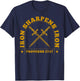 Vintage Iron Sharpens Iron Men Women Faith Religious Gift T-Shirt - T-Shirt | Navy