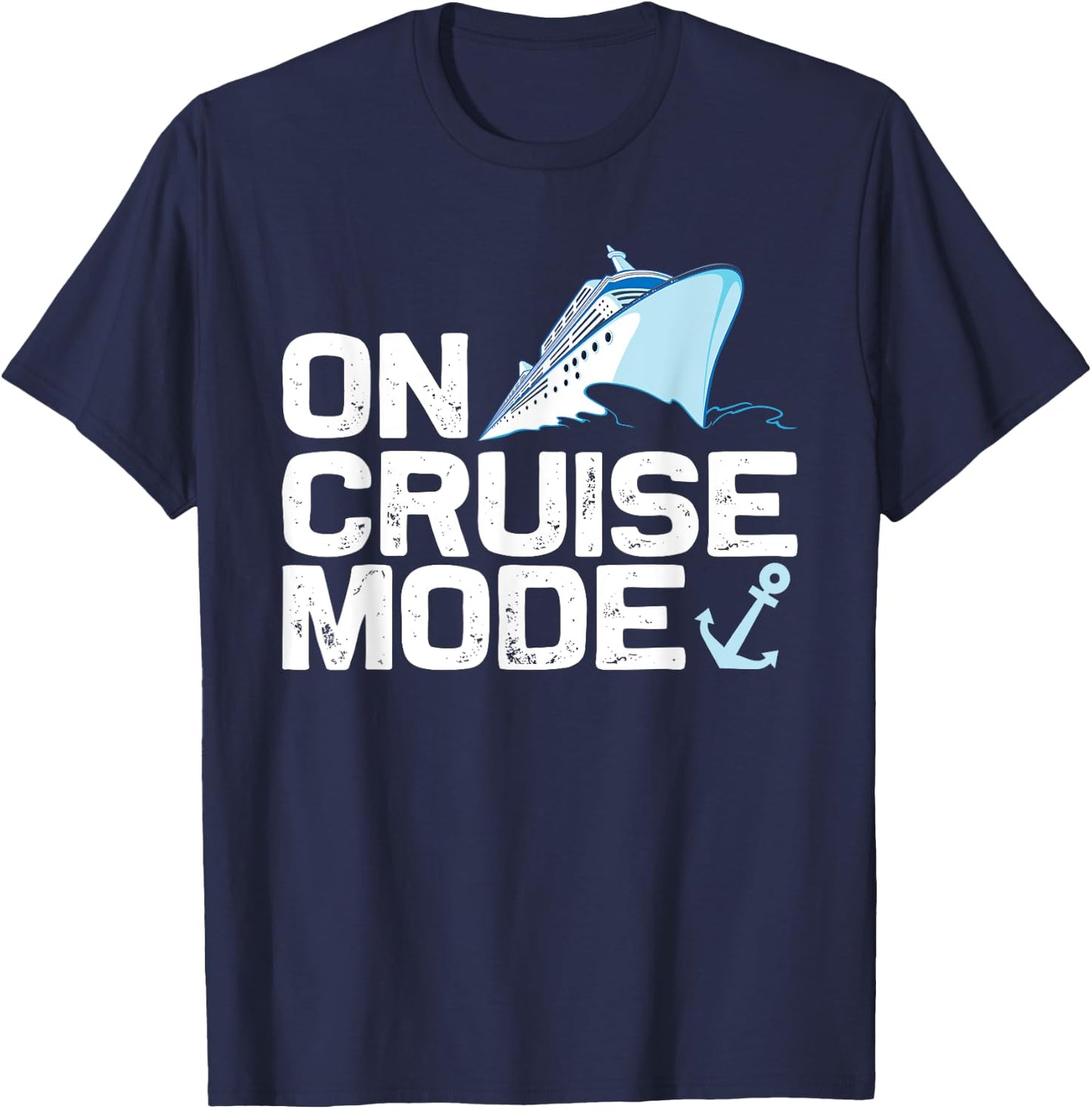Cool Cruising Women Vacay Mode Cruise Vacation Trip T-Shirt - T-Shirt | Navy