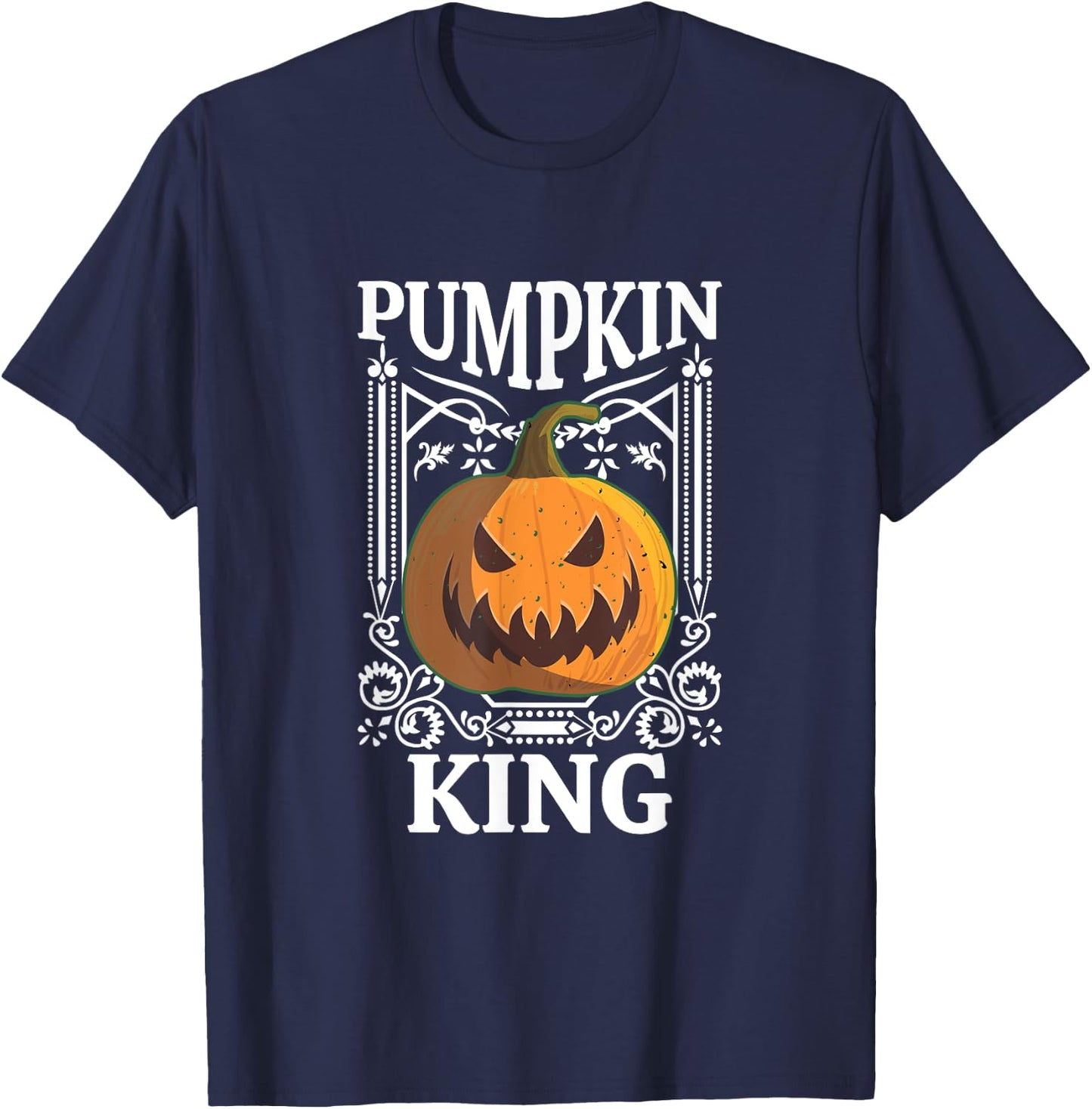 Halloween Pumpkin King Halloween Costume Trick Or Treat T-Shirt - T-Shirt | Navy