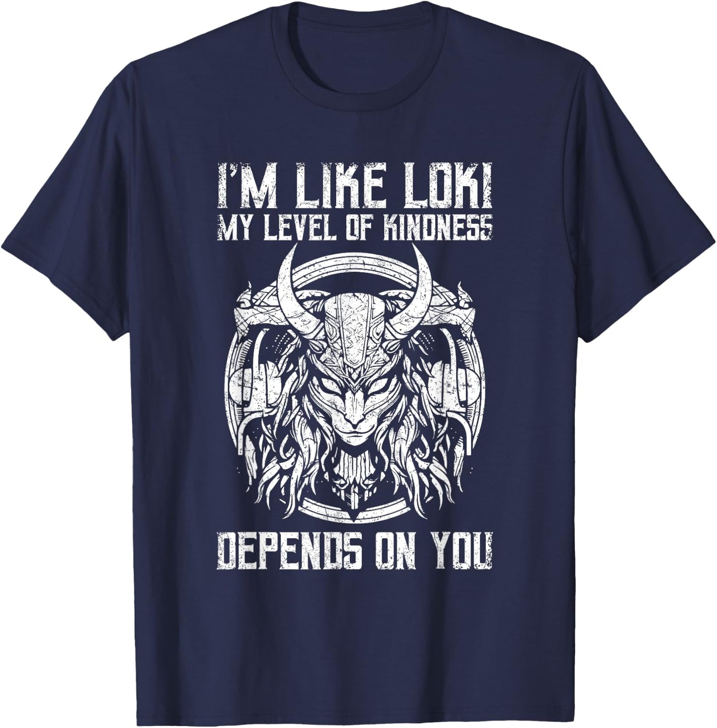 Loki God Viking Norse Mythology Loki T-Shirt - T-Shirt | Navy