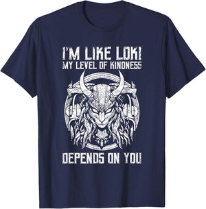 Loki God Viking Norse Mythology Loki T-Shirt - T-Shirt | Navy