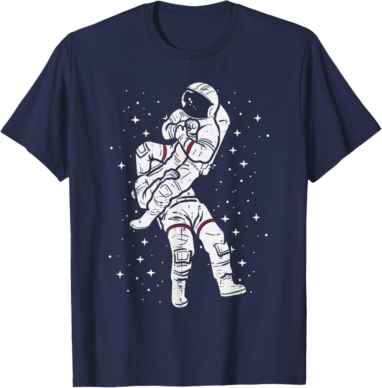 Astronaut Jiu Jitsu Funny Jujitsu Bjj Space Men Women Kids T-Shirt - T-Shirt | Navy