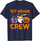 1st Grade Boo Crew Teacher Student Halloween Costume T-Shirt - T-Shirt | Navy