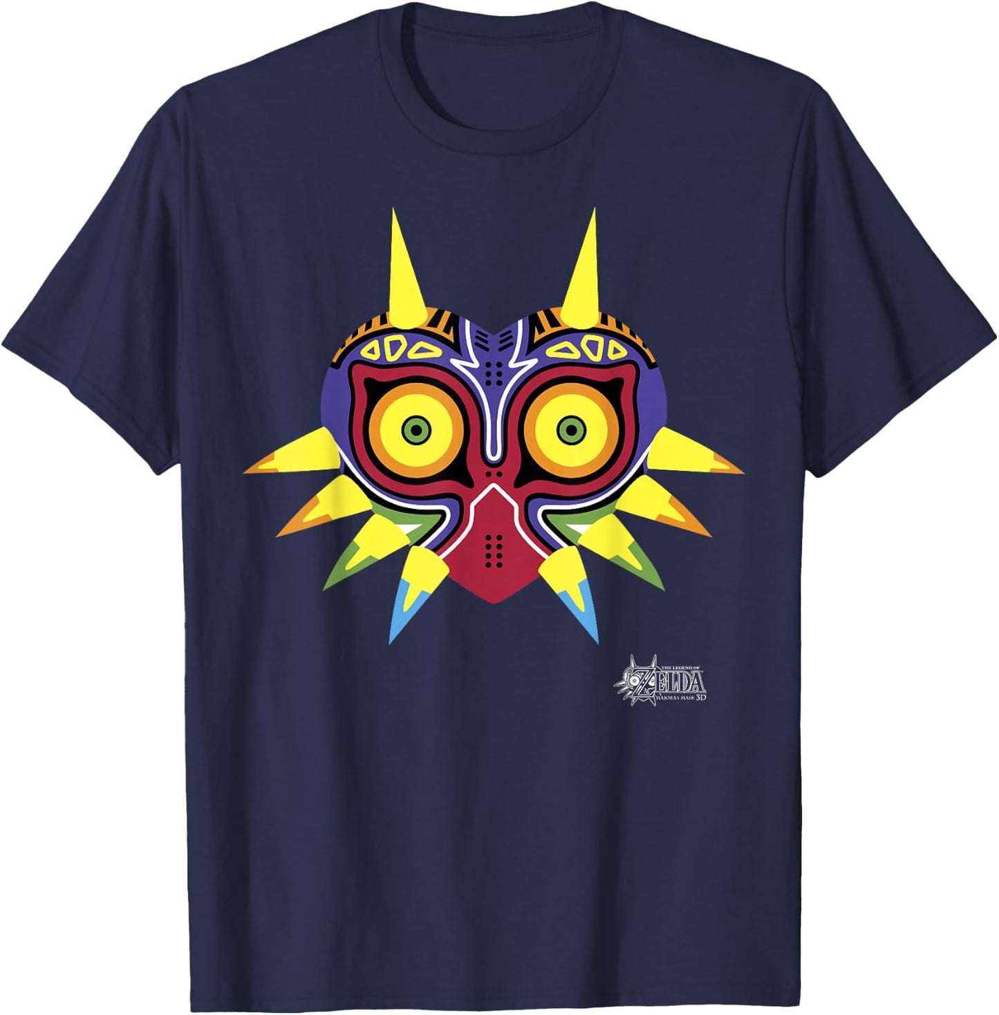 Legend Of Zelda Majoras Mask Portrait Logo T-Shirt - T-Shirt | Navy