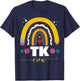 Transitional Kindergarten TK Crew Rainbow Back to School T-Shirt - T-Shirt | Navy