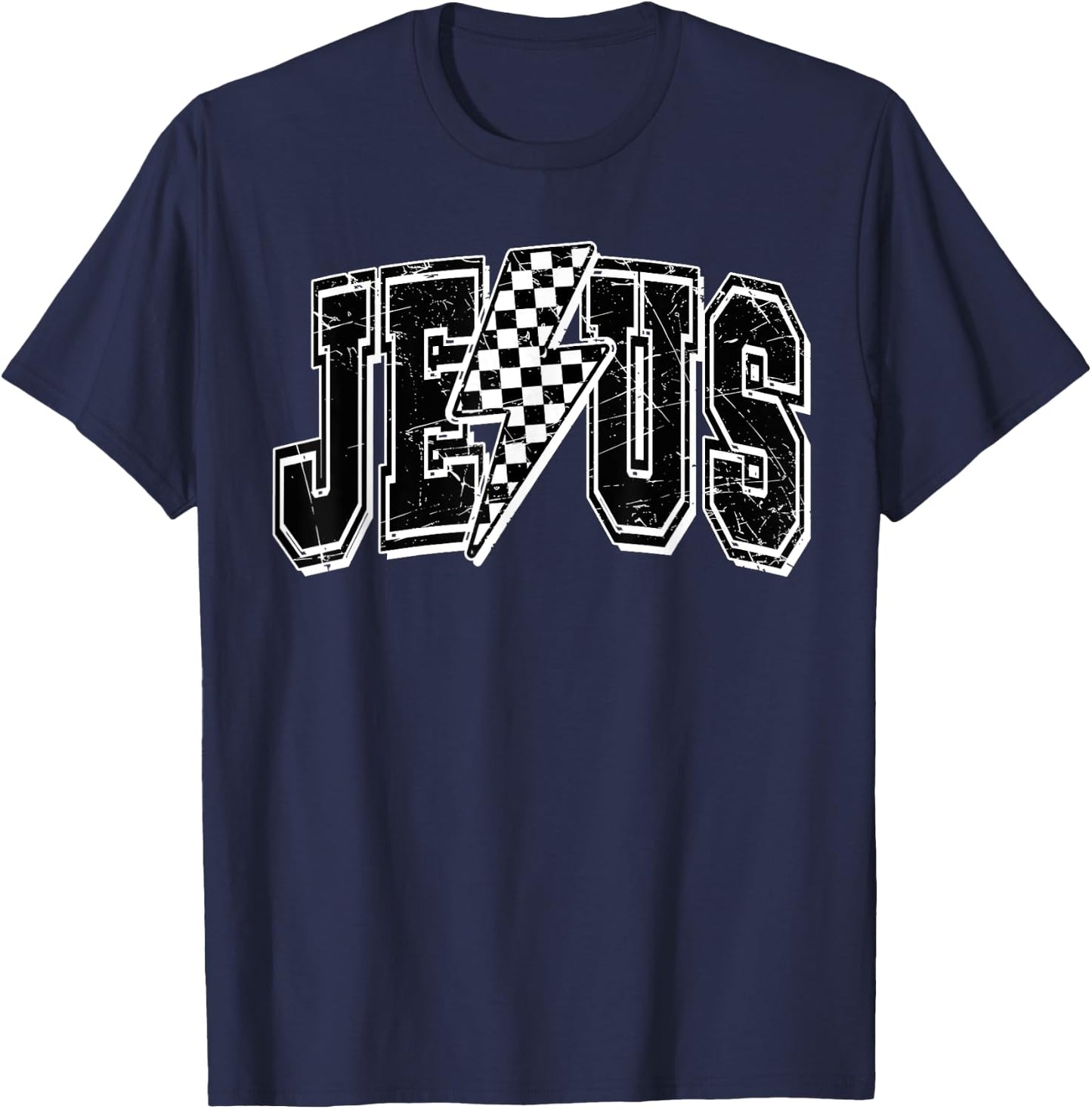 Funny Groovy Christian Faith Religious T-Shirt - T-Shirt | Navy