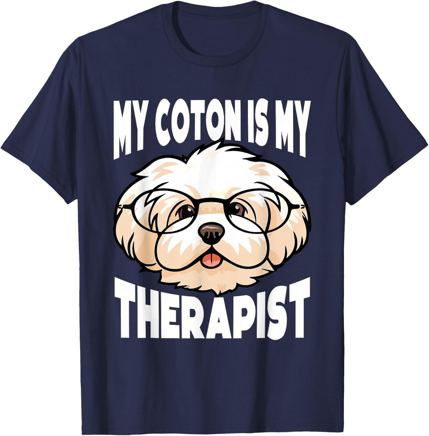 Coton De Tulear Owner Funny Dog Lover Coton De Tulear T-Shirt - T-Shirt | Navy