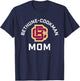 Bethune-Cookman University Wildcats Arched Mom T-Shirt - T-Shirt | Navy