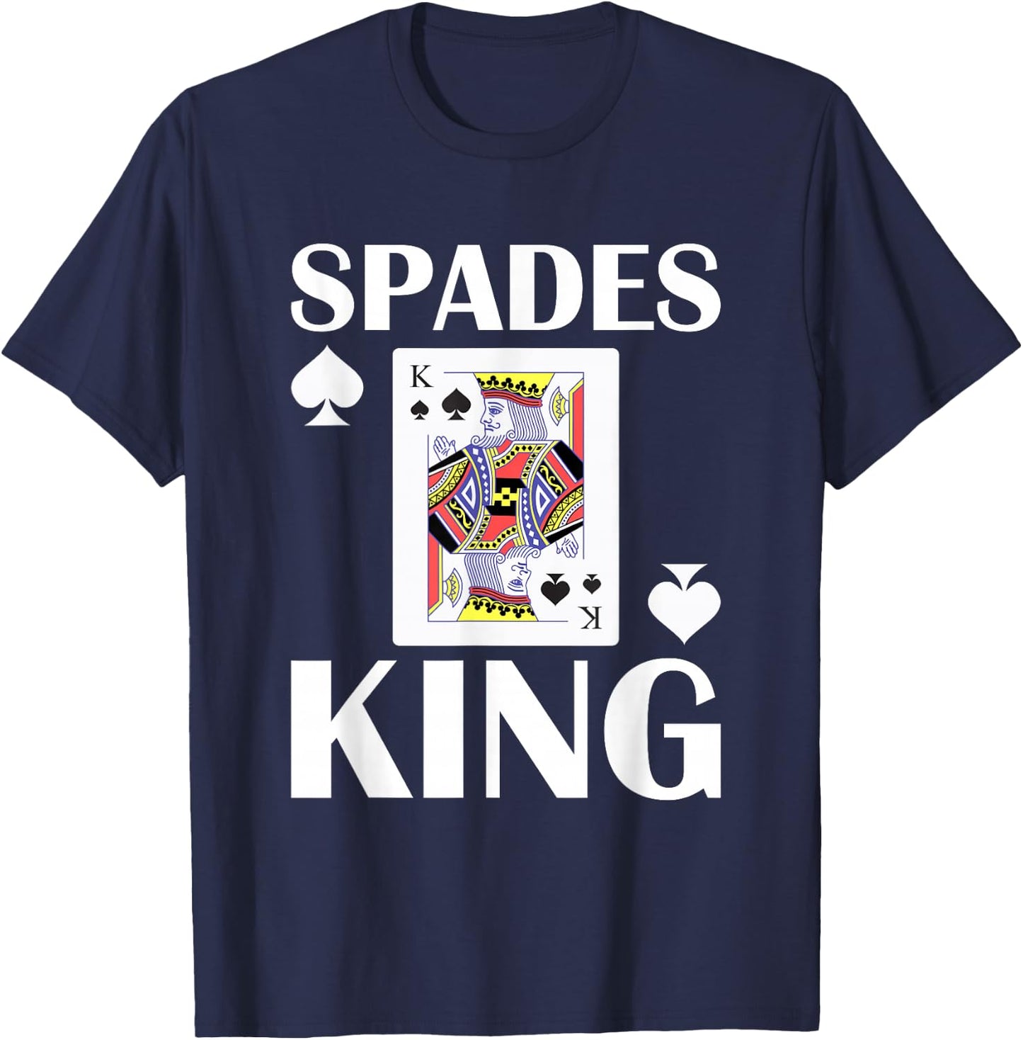 Spades Card Game Card Player T-Shirt - T-Shirt | Navy