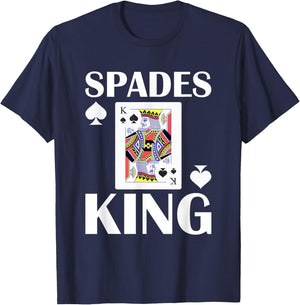 Spades Card Game Card Player T-Shirt - T-Shirt | Navy