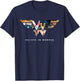 Wonder Woman 80th Believe in Wonder WW Logo T-Shirt - T-Shirt | Navy