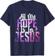 All My Hope Is In Jesus Christ Faith Spiritual T-Shirt - T-Shirt | Navy