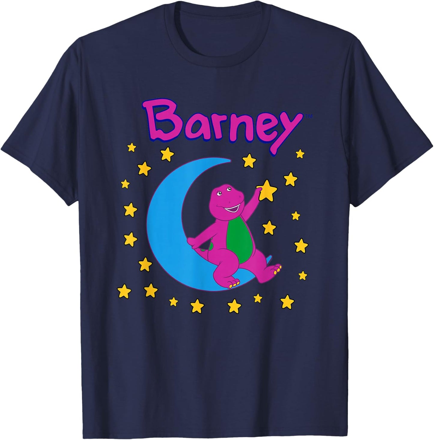 Barney - Moon and Stars T-Shirt - T-Shirt | Navy