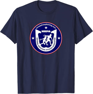 National Horseshoe Pitchers Association NHPA Back Logo T-Shirt - T-Shirt | Navy