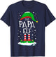 The Papa Elf Christmas Family Matching Xmas Grandpa Funny T-Shirt - T-Shirt | Navy