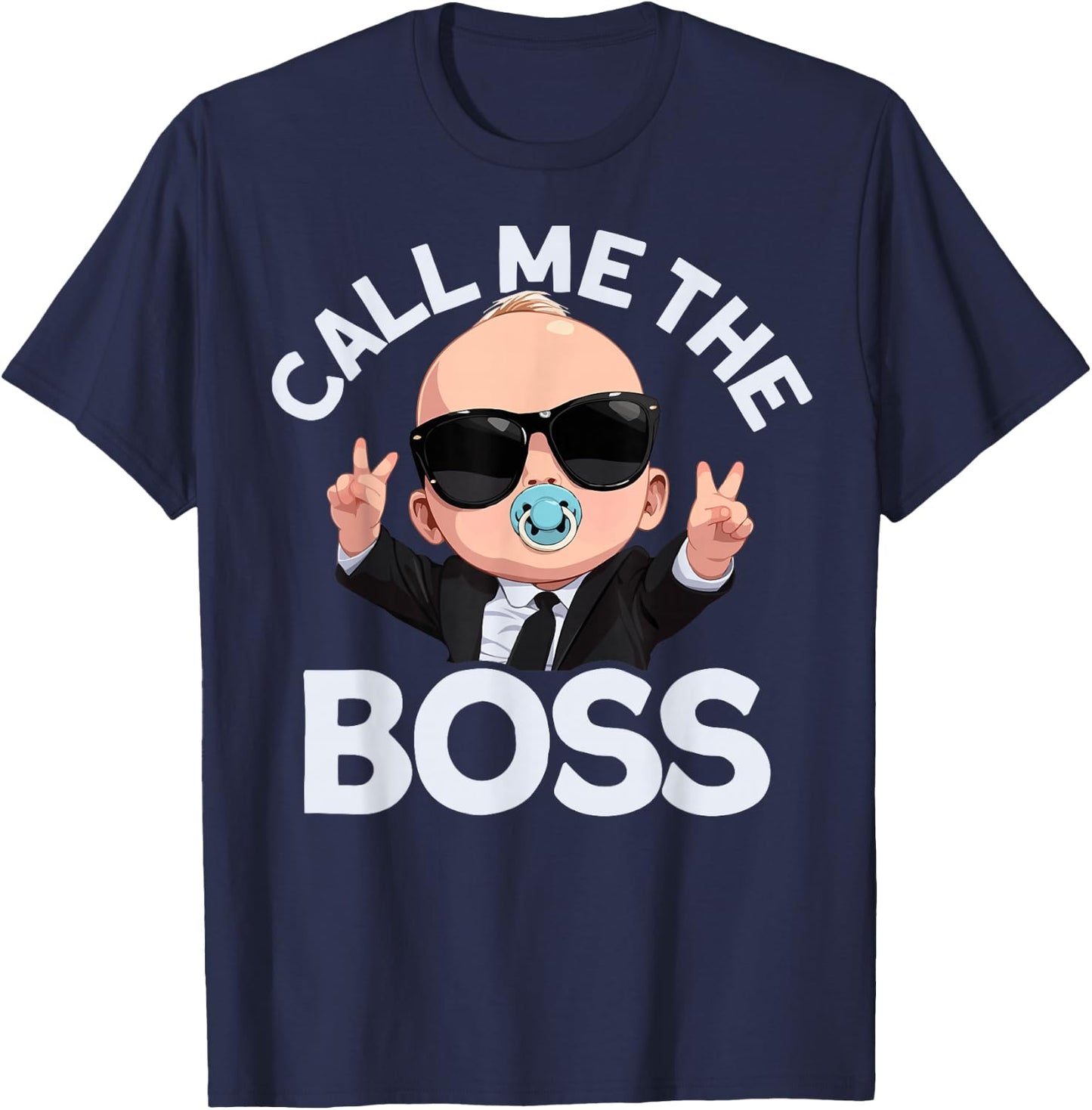 Baby Boss "Call Me Boss" Like A Boss Kids T-Shirt - T-Shirt | Navy