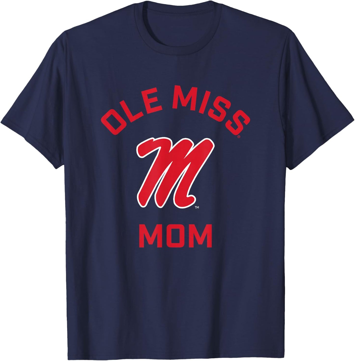 Ole Miss Rebels Arched Mom T-Shirt - T-Shirt | Navy