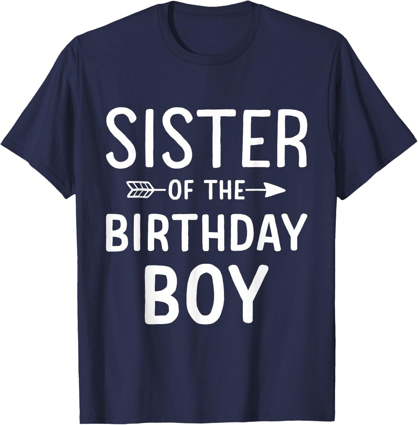 Sister of the birthday boy for matching family party T-Shirt - T-Shirt | Navy