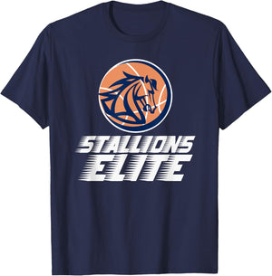 Stallions Elite Basketball Team T-Shirt - T-Shirt | Navy