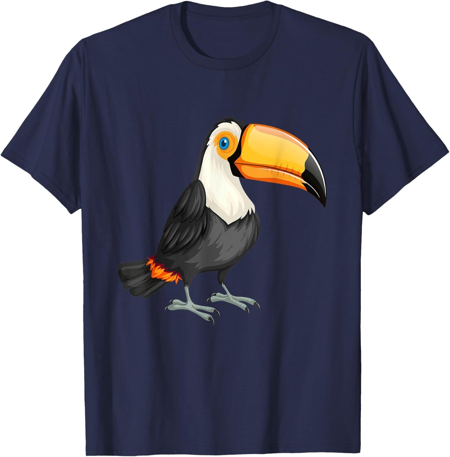 Funny Toucan Bird Tropical Rainforest Animal Wildlife T-Shirt - T-Shirt | Navy