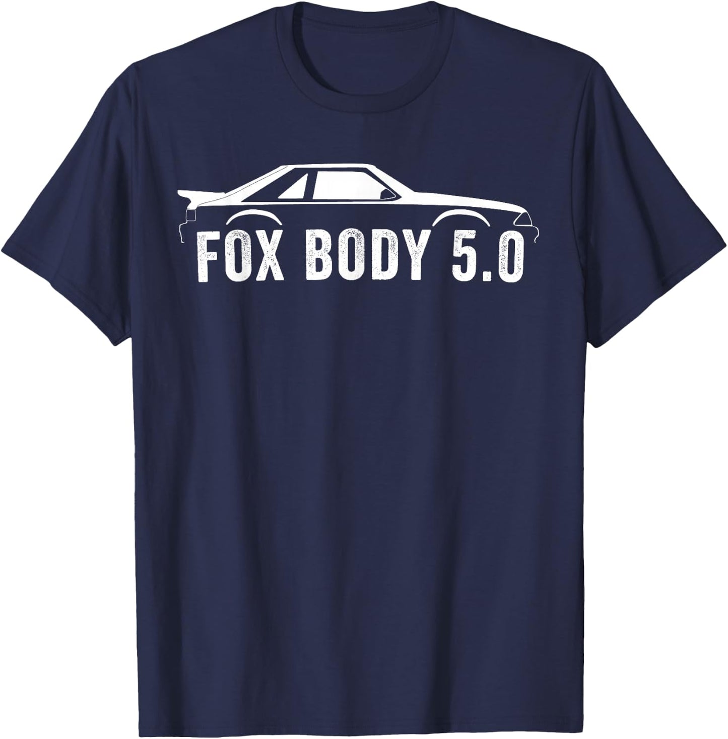 Foxbody 5.0 American Stang Muscle Car T-Shirt - T-Shirt | Navy