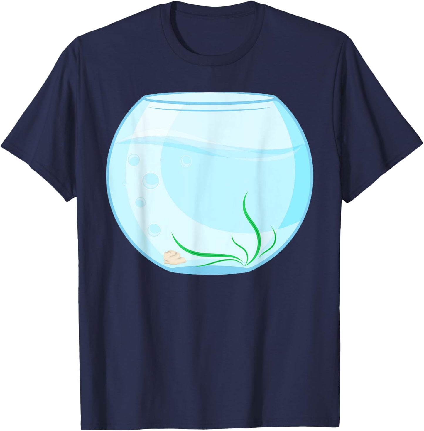 Funny Fish Bowl Costume T-Shirt - T-Shirt | Navy