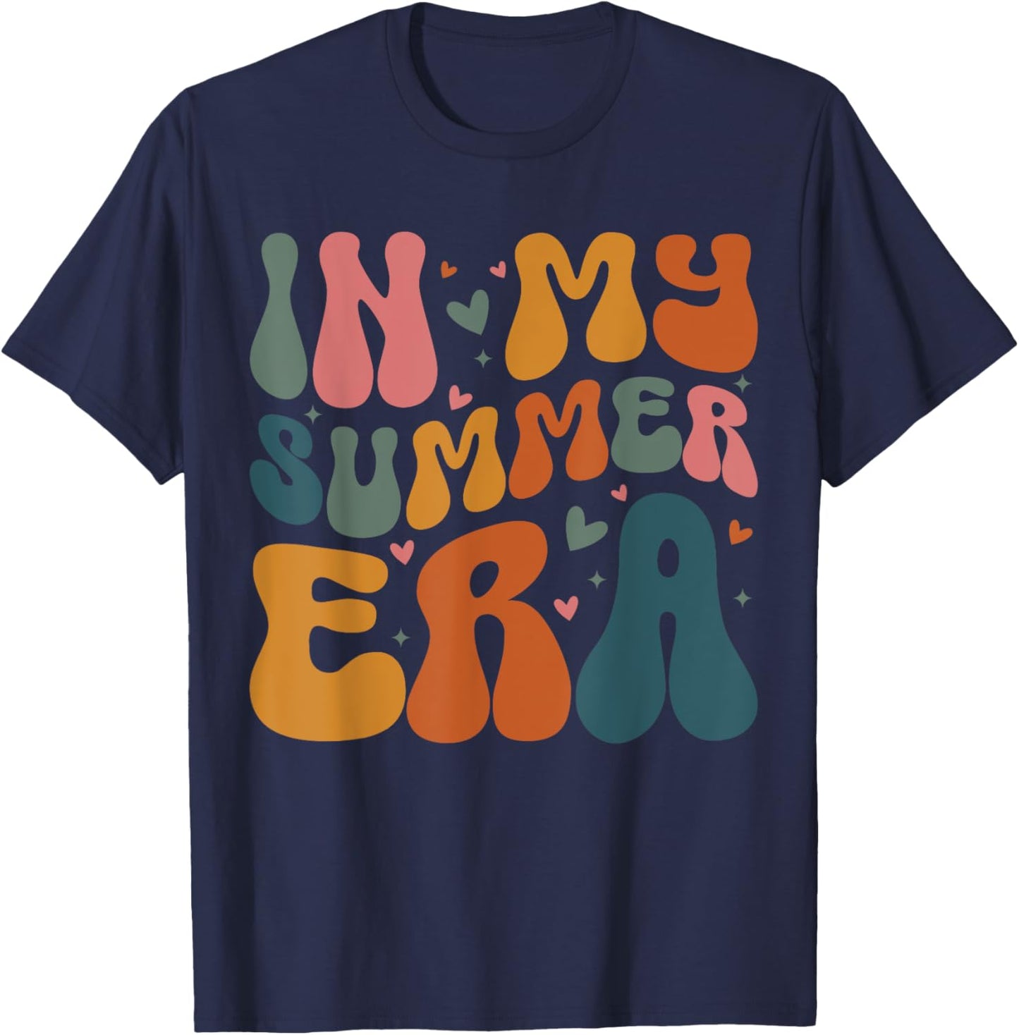 In My Summer Era Happy Last Day of School Teacher Kids T-Shirt - T-Shirt | Navy