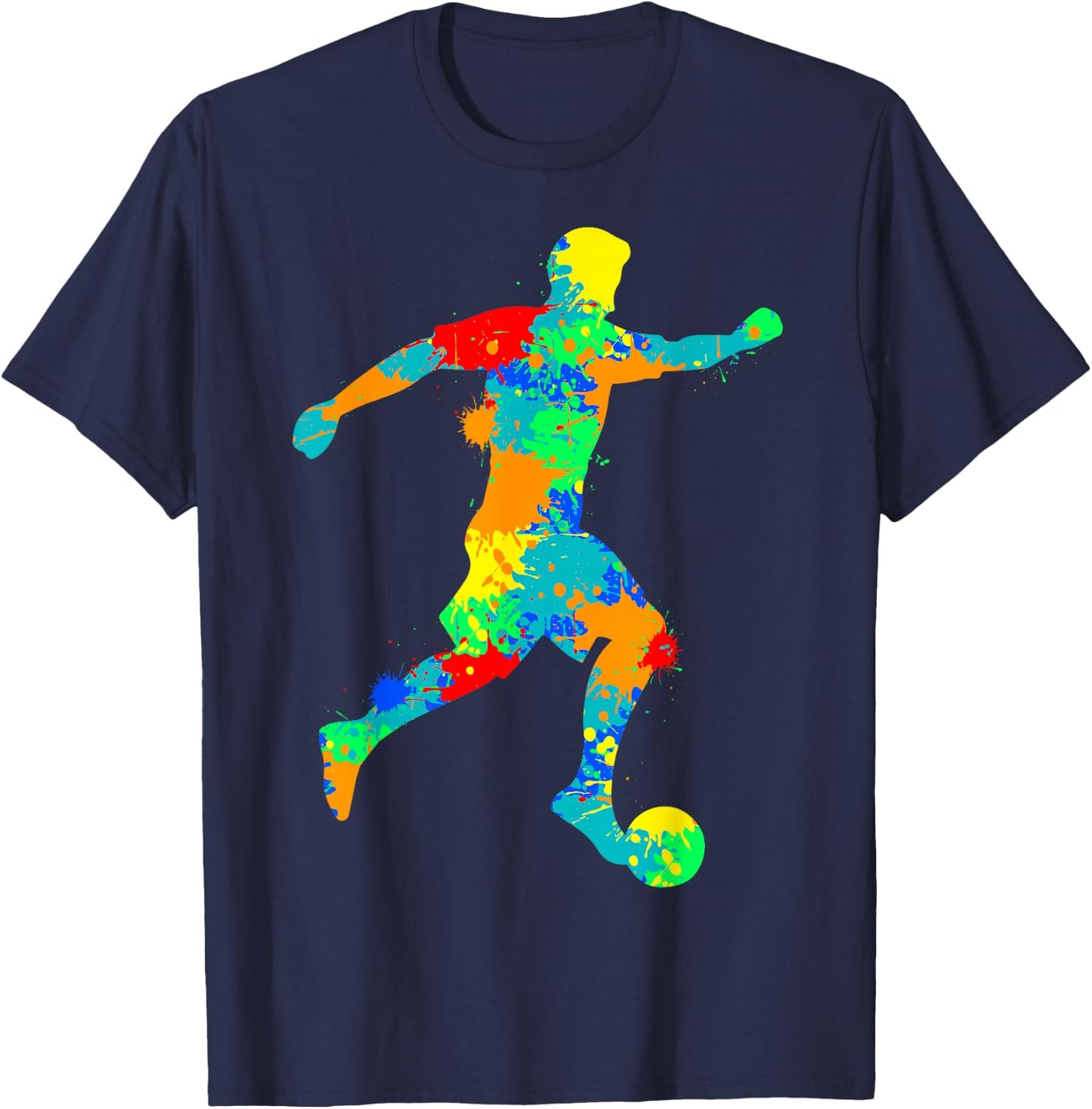 Footballer Football Boys Children T-Shirt - T-Shirt | Navy