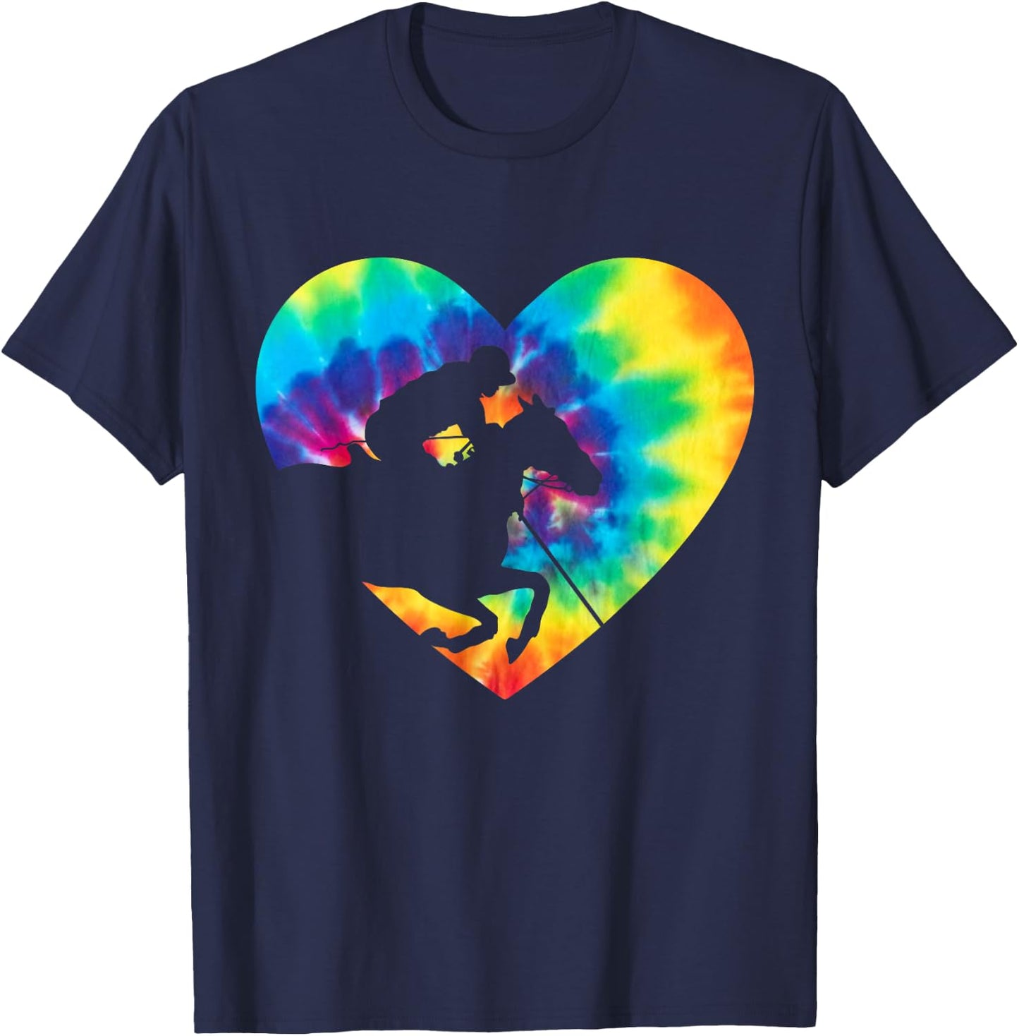 Polo Players Horseback Riding Horse Equestrian Sports T-Shirt - T-Shirt | Navy