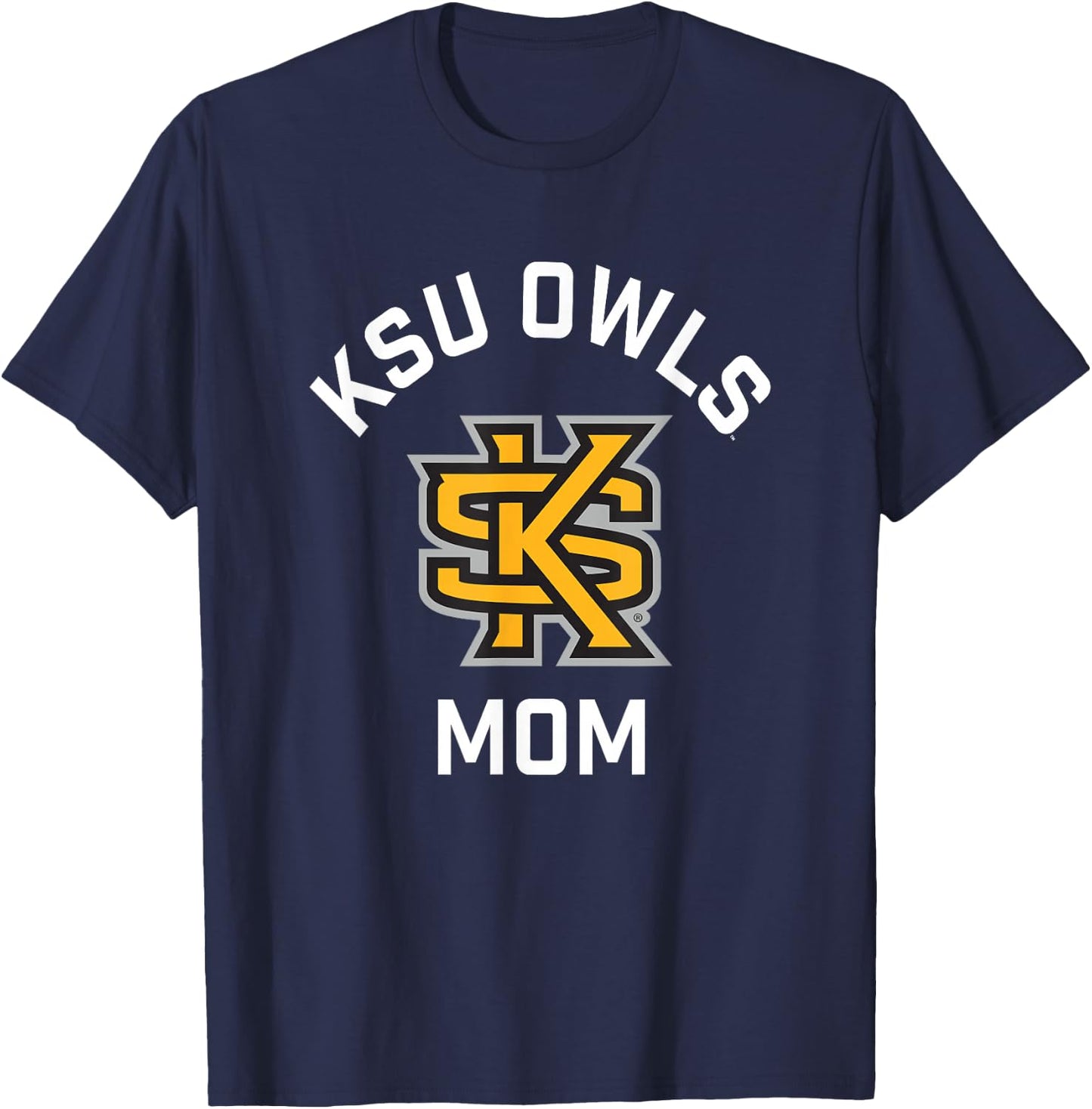 Kennesaw State University Owls Arched Mom T-Shirt - T-Shirt | Navy