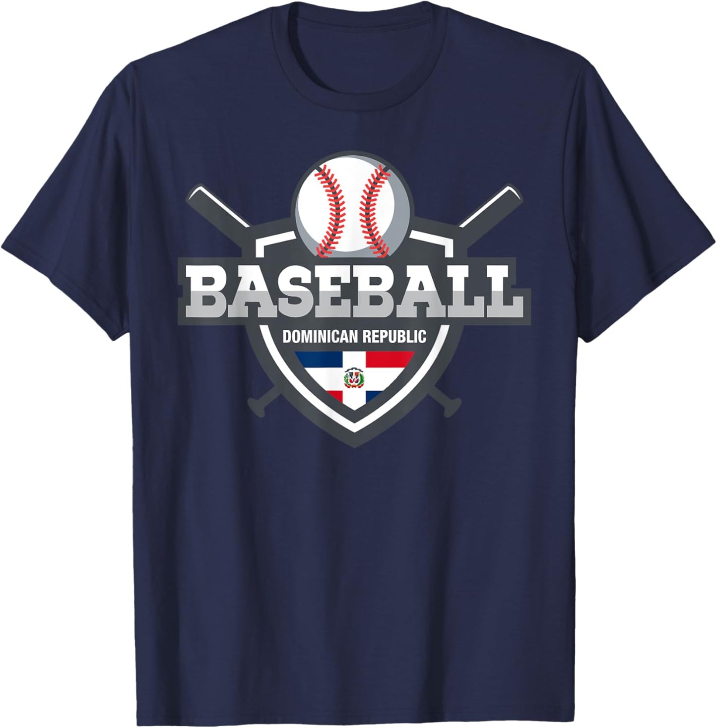 Dominican Republic Baseball T design T-Shirt - T-Shirt | Navy