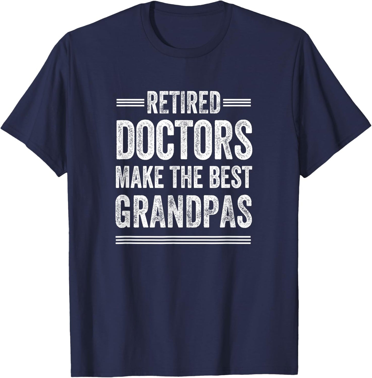 Pensioner Grandpa Doctor MD Retirement Gift Dad T-Shirt - T-Shirt | Navy