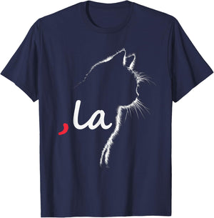 Cat Ladies For Kamala Harris For President 2024 Comma La T-Shirt - T-Shirt | Navy