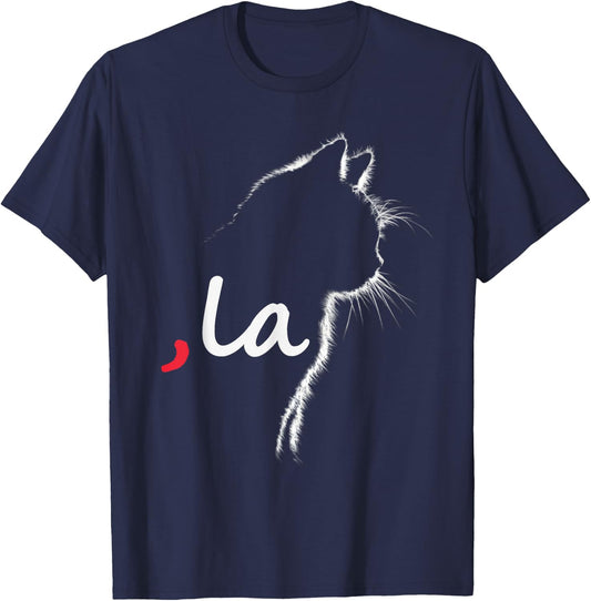 Cat Ladies For Kamala Harris For President 2024 Comma La T-Shirt - T-Shirt | Navy