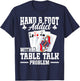 Hand and Foot Partner Card Game Set Playing Cards Hand Foot T-Shirt - T-Shirt | Navy