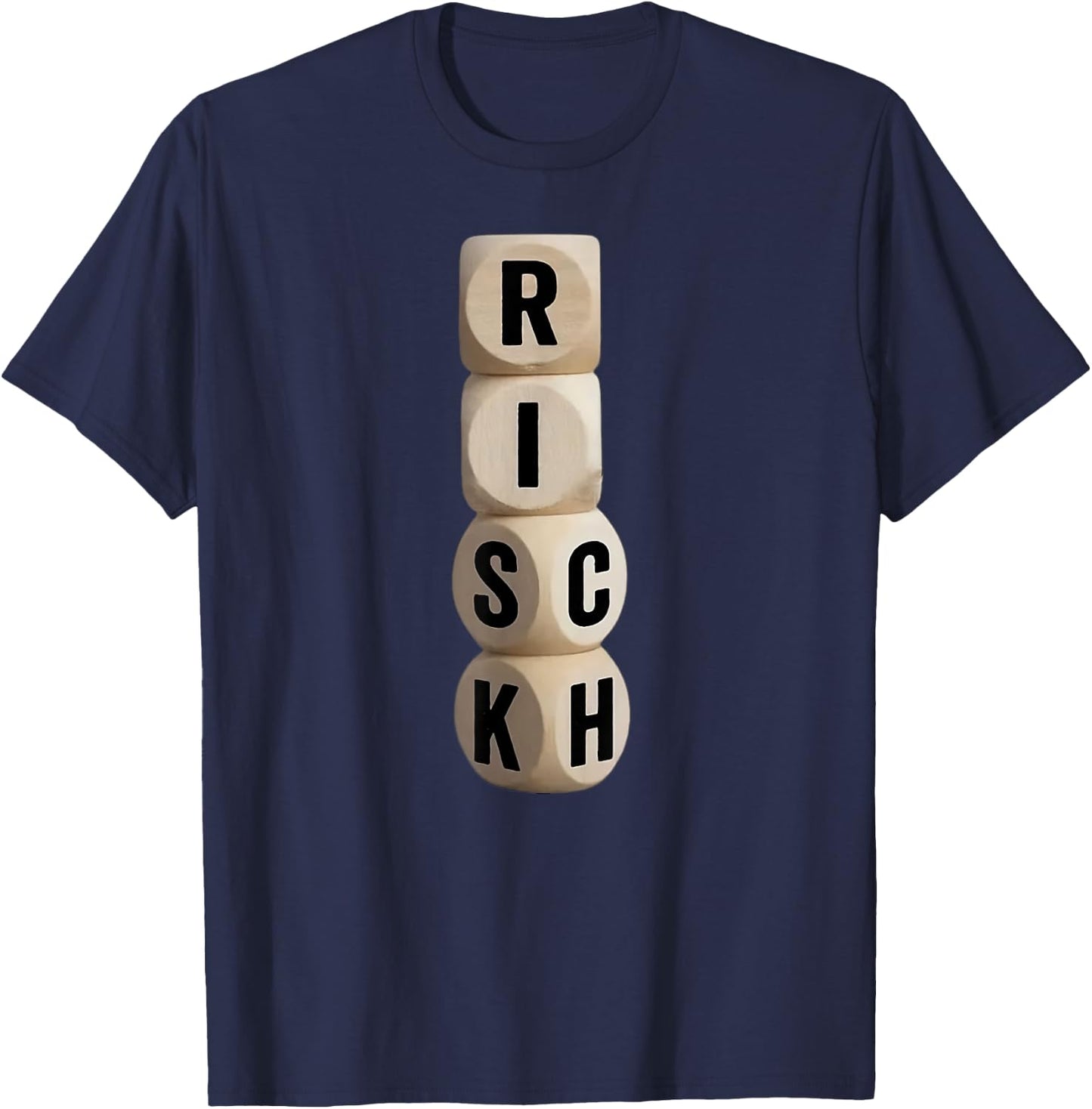 Risk Rich I will be Rich Earn Crypto T-Shirt - T-Shirt | Navy