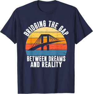 Bridging the Gap Structural Engineer T-Shirt - T-Shirt | Navy