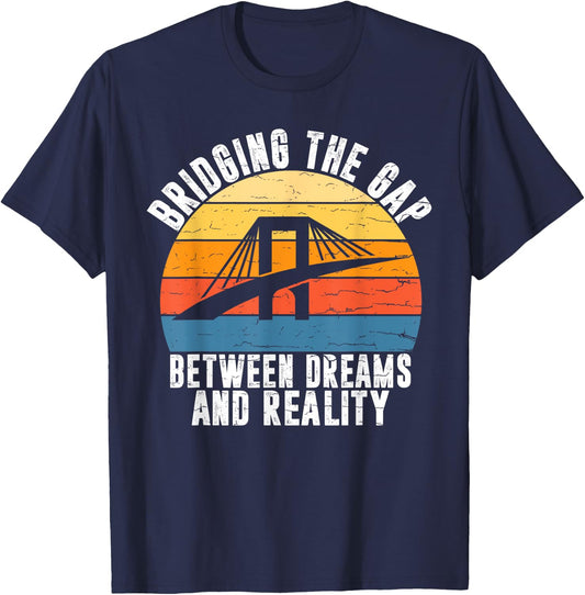 Bridging the Gap Structural Engineer T-Shirt - T-Shirt | Navy