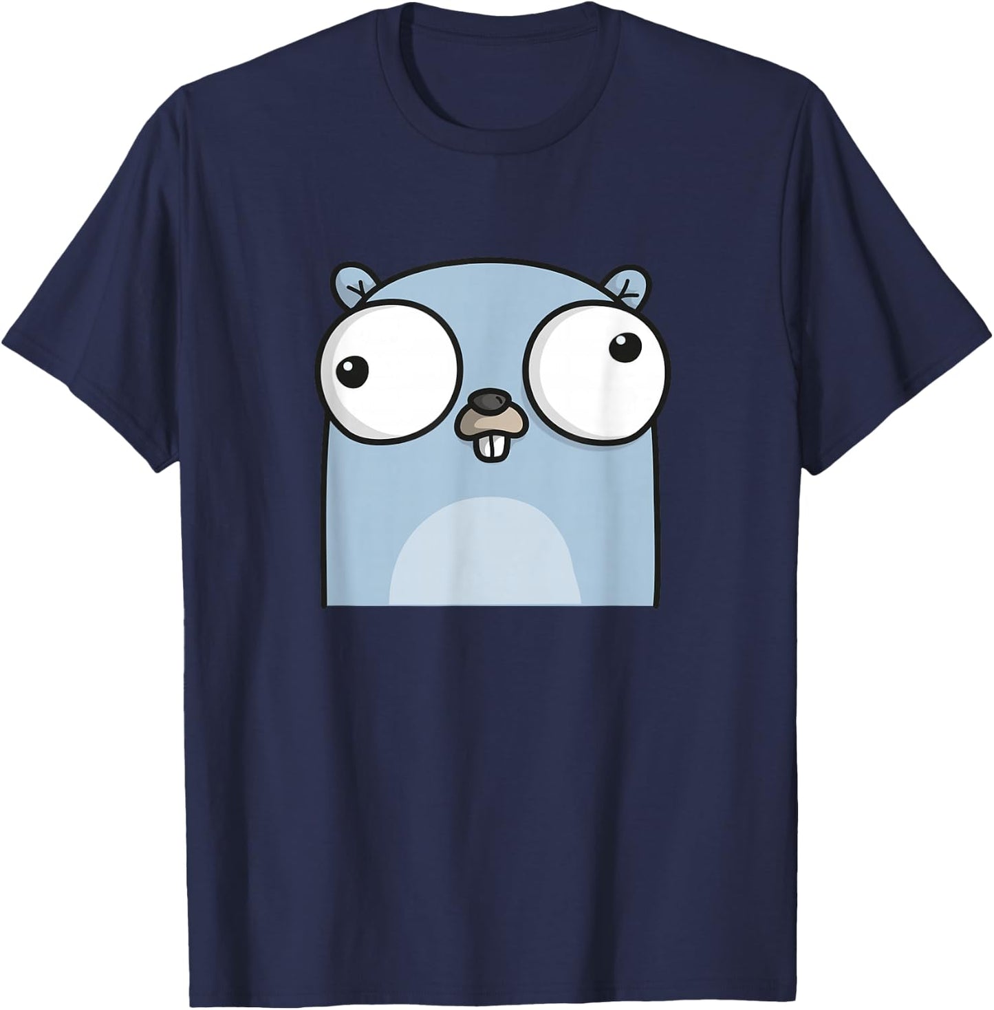 Golang Gopher Programmer T-Shirt - T-Shirt | Navy