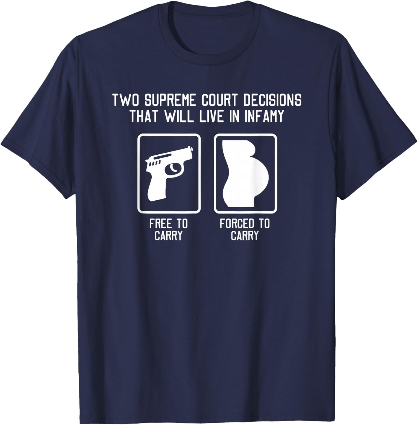 Supreme Court Decisions SCOTUS T-Shirt - T-Shirt | Navy