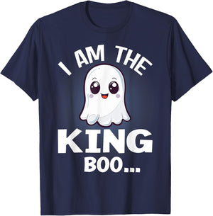 I Am The King Boo Halloween Matching Costume T-Shirt - T-Shirt | Navy