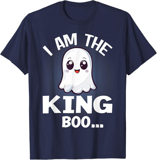I Am The King Boo Halloween Matching Costume T-Shirt - T-Shirt | Navy