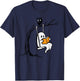 Halloween Ghost Swing Reading Vintage Costume Women Kids Men T-Shirt - T-Shirt | Navy