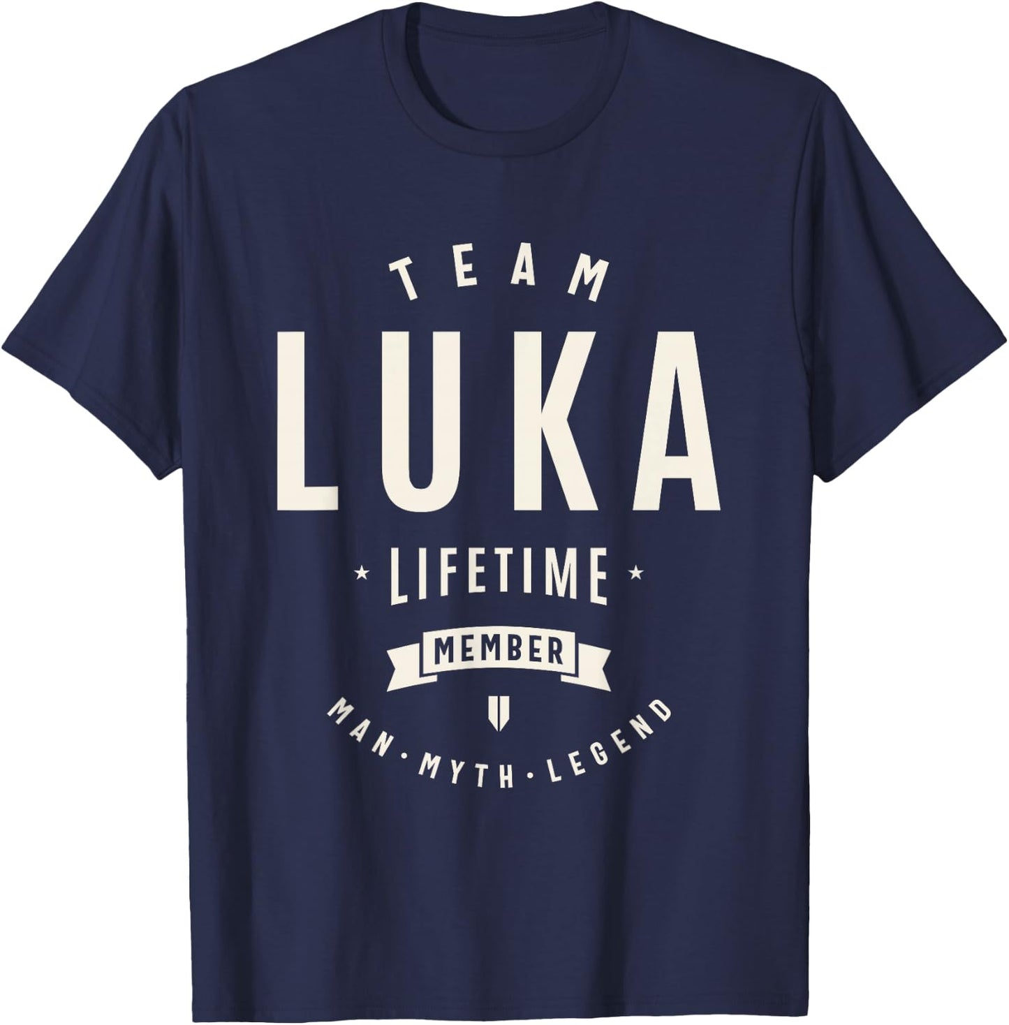 Team Luka Lifetime Member Funny Name Luka T-Shirt - T-Shirt | Navy