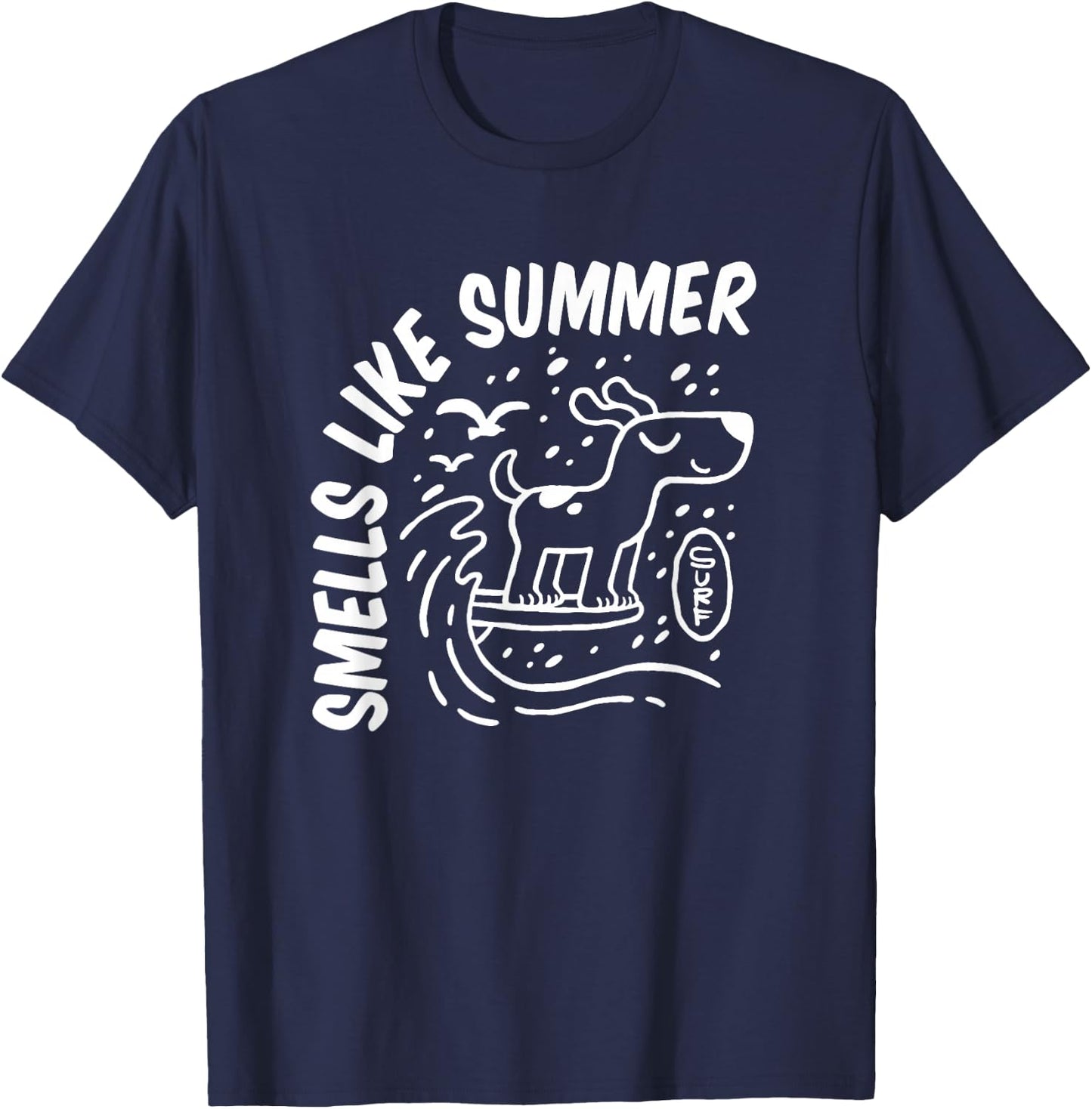 Dog Surfing T-Shirt - T-Shirt | Navy