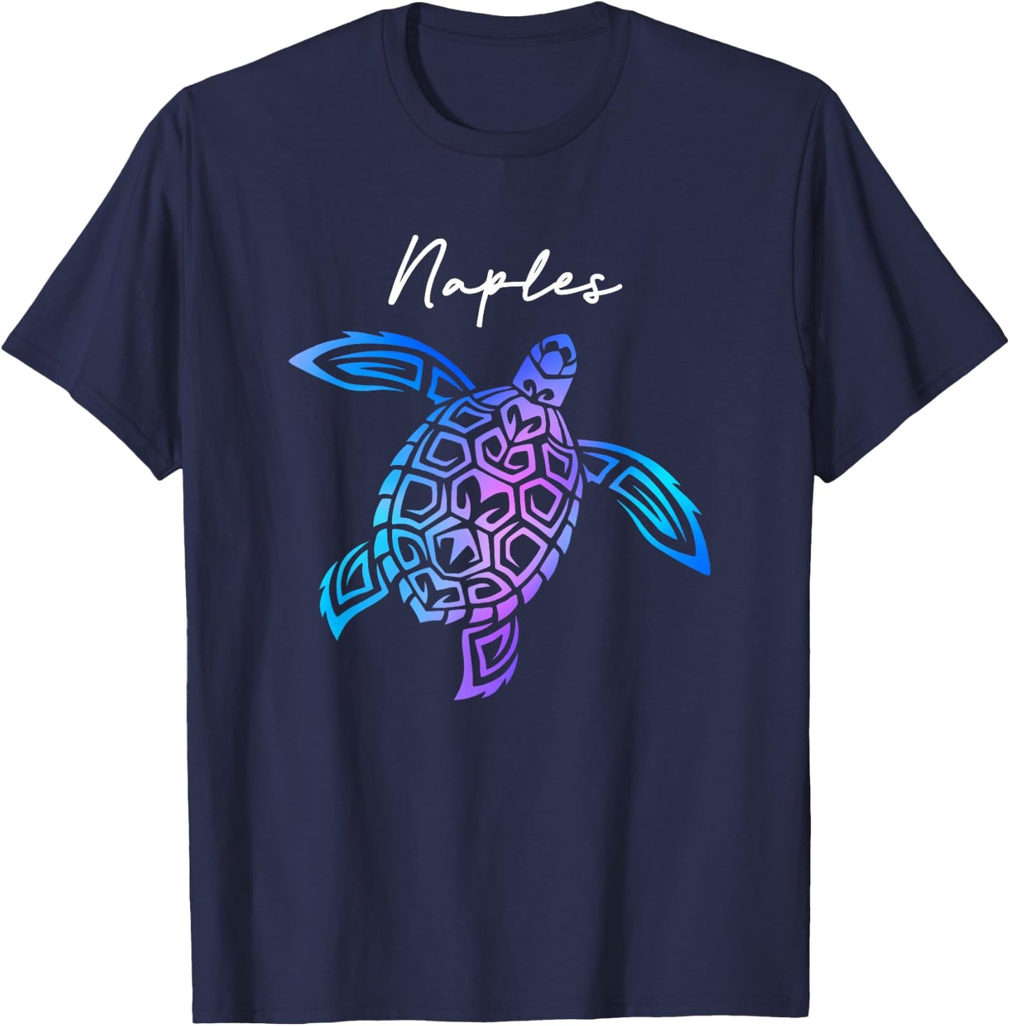 Naples Florida Sea Turtle Vacation Souvenir Boys Girls T-Shirt - T-Shirt | Navy