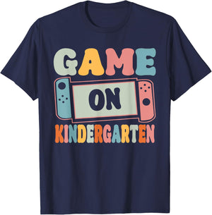 Game On Kindergarten Back To School Teachers Students T-Shirt - T-Shirt | Navy