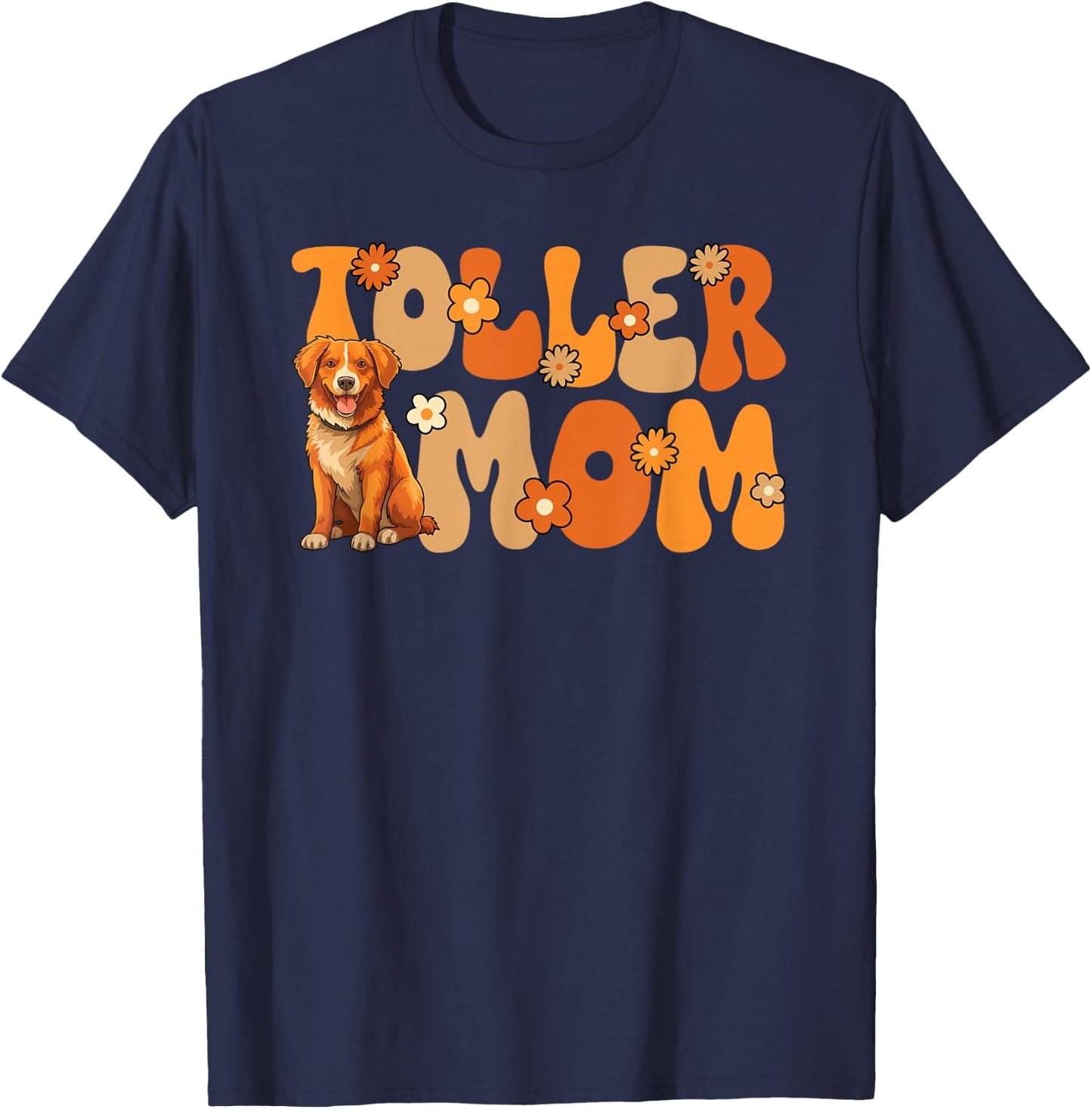 Nova Scotia Duck Tolling Retriever World's Best Toller Mom T-Shirt - T-Shirt | Navy