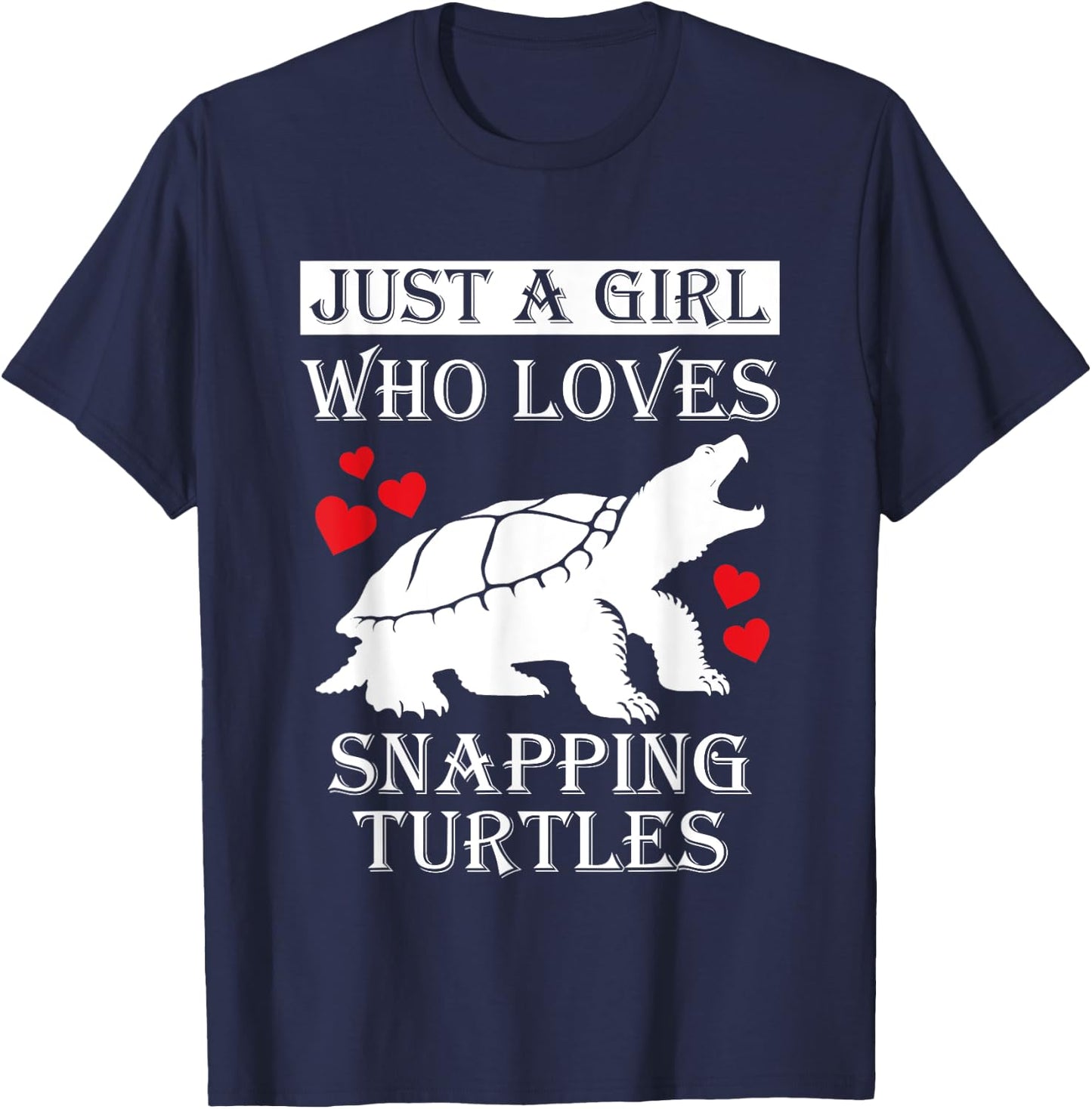 Stealthy Predator - Snapping Turtle | Funny Snapping Turtle T-Shirt - T-Shirt | Navy
