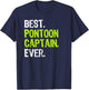 Best Pontoon Captain Ever Pontoon Boat Party T-Shirt - T-Shirt | Navy